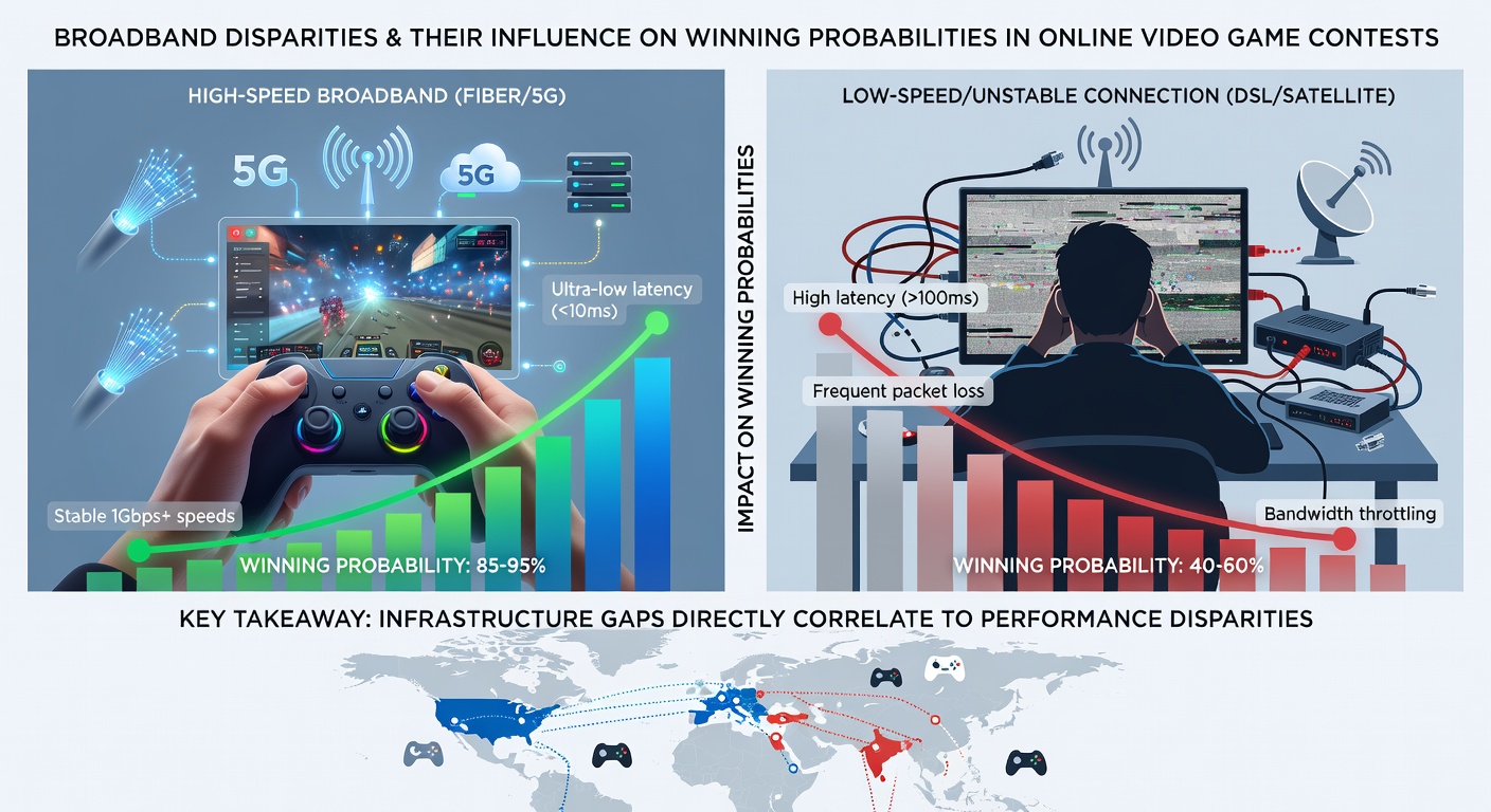 Graph displaying latency impact on win rates in online gaming tournaments